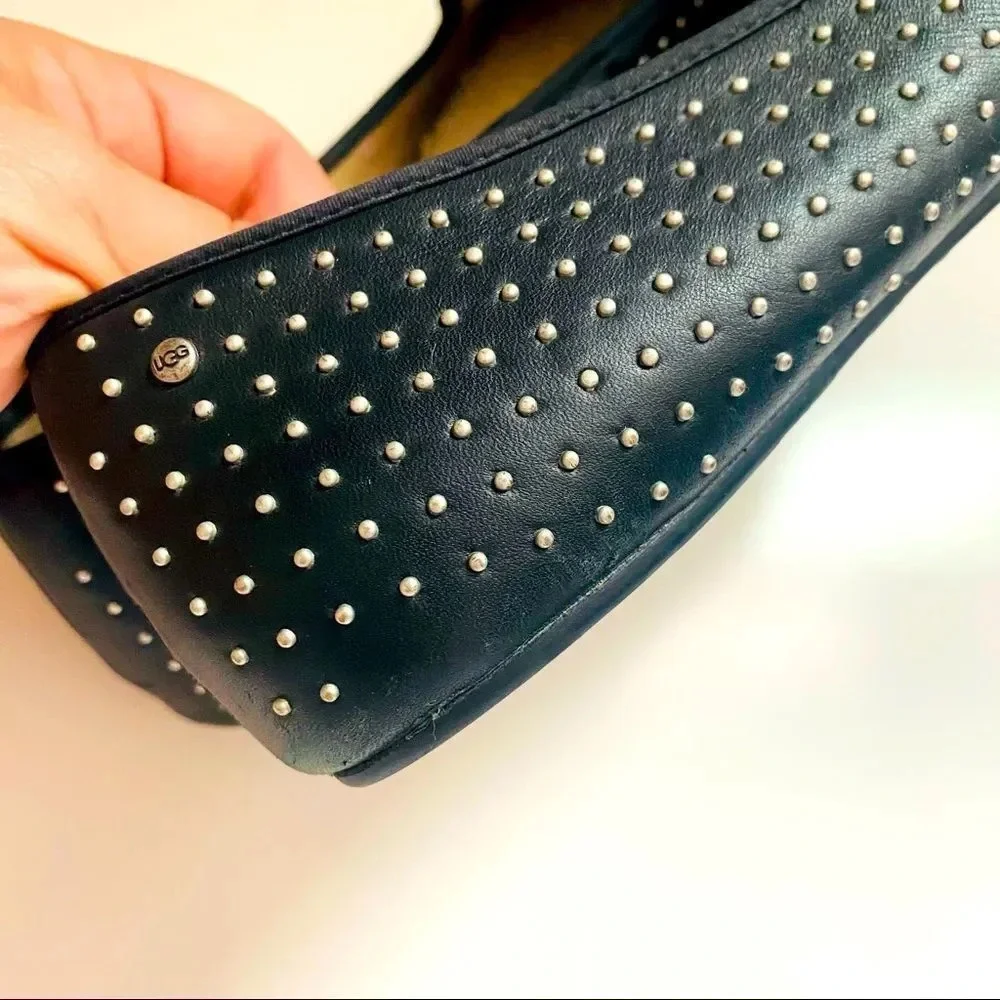 Ugg Australia Alloway Black Studded Flats